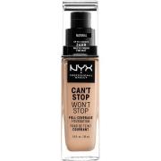 NYX Professional Makeup Can't Stop Won't Stop Foundation Natural - 30 ...