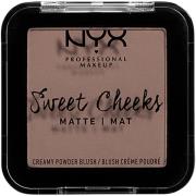 NYX Professional Makeup Sweet Cheeks Creamy Powder Blush Matte So Taup...