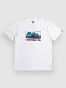 Quiksilver Gradient Mountains Kids T-Paita valkoinen