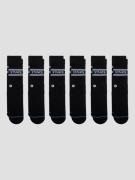 Stance Basic Crew 6 Pack Socks musta