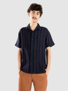 Brixton Bunker Waffle Stripe Paita sininen