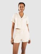 Brixton Silky Jacquard Button Down Paita valkoinen