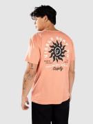 Vissla Spins Organic T-paita punainen