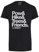 Amplifi Claim Snow T-paita musta