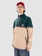 Iriedaily Monte Noe Troyer Half-Zip Fleeceneule vihreä