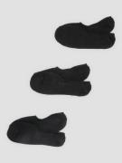 Zine No Show 3pk Socks musta