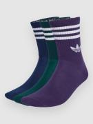 adidas Originals 3S Crew S 3P Socks kuviotu