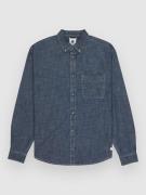 Element Button Down Regular Chambray Paita sininen