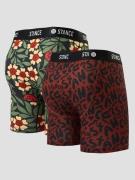 Stance Brand Love Brief 2 Pack Bokserit kuviotu