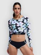 Roxy Active Ls Crop Top Pitkähihainen Lycra harmaa