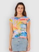 Rip Curl Hotel Malibu Sheer T-Paita kuviotu