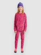 Burton Heavyweight Fleece Kids Base Layer Suit pinkki