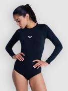 Roxy Essentials Back Zip Pitkähihainen Lycra musta