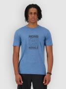 Mons Royale Zephyr Merino Tencel Tekninen T-paita sininen
