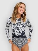 Roxy Summer Surf Pitkähihainen Lycra harmaa
