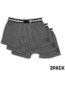 Horsefeathers Dynasty 3Pk Bokserit harmaa