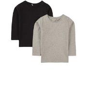 A Happy Brand 2-Pack T-Shirt Black 86/92 cm