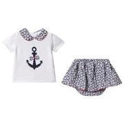 Dr Kid Anchor Top And Bloomers Set White 3 months
