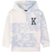 IKKS Branded Patched Hoodie Light Blue 4 Years