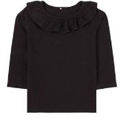 A Happy Brand T-Shirt With Ruffle Collar Black 86/92 cm