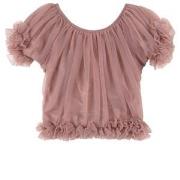 DOLLY by Le Petit Tom Frilly Princess Top Mauve Newborn (3-18 Months)