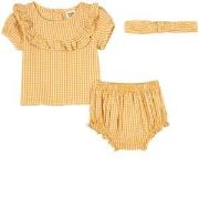 Buddy & Hope GOTS Gingham Baby Set Yellow 110/116 cm
