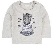 IKKS Nautical Cat T-Shirt Gray 6 months