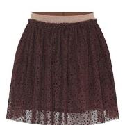 En Fant Printed Tulle Skirt Chestnut 86 cm