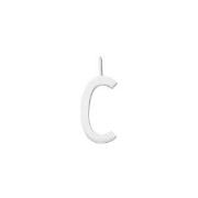Design Letters Silver Letter Charm 16 mm - C One Size