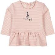 Sophie The Giraffe Striped Long Sleeved T-Shirt Pale Pink 3 Months