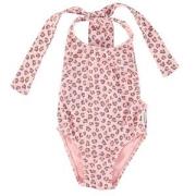 Piupiuchick Leopard Print Swimsuit Pale Pink 12 Months