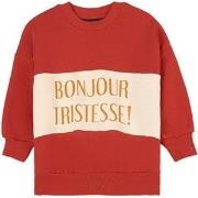Mini Rodini Bonjour Tristesse Sweatshirt Red 80/86 cm