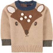 Il Gufo Deer Knit Sweater Beige 9 months