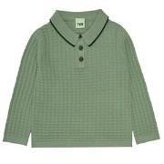FUB Fine-knit Long Sleeved Polo Shirt Leaf 130 cm