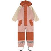Kuling Edinburgh Color-blocked Recycled Rain Coverall Woody Rose/Rust ...