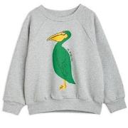 Mini Rodini GOTS Pelican Graphic Sweatshirt Gray 92-98cm