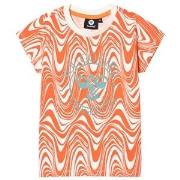Hummel Wave Print Olivia T-Shirt Orange 5 years (110 cm)