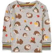 Hatley Forest Creatures Pajama Top Gray 6-9 months