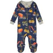 Hatley Printed Footed Baby Body Navy 3-6 Months