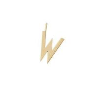 Design Letters Gold Letter Charm 16 mm - W One Size