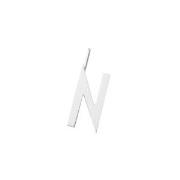 Design Letters Silver Letter Charm 16 mm - N One Size