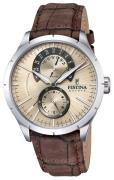 Festina Miesten kello F16573-9 Hopea/Nahka Ø44 mm