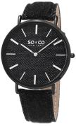 So & Co New York 5103.4 SoHo Musta/Nahka Ø41 mm