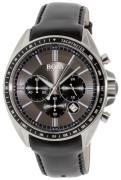 Hugo Boss Miesten kello 1513085 Chronograph Harmaa/Nahka Ø43 mm