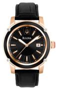 Bulova Miesten kello 98B161 Dress Musta/Nahka Ø42 mm