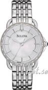 Bulova Naisten kello 96R146 Diamond Valkoinen/Teräs Ø30 mm