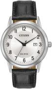 Citizen Miesten kello AW1231-07A Dress Valkoinen/Nahka Ø43 mm