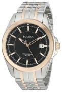 Bulova Miesten kello 98B268 Dress Musta/Punakultasävyinen Ø42 mm