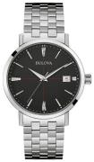 Bulova Miesten kello 96B244 Bracelet Musta/Teräs Ø39 mm