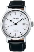 Seiko Miesten kello SPB113J1 Presage Valkoinen/Nahka Ø39.9 mm